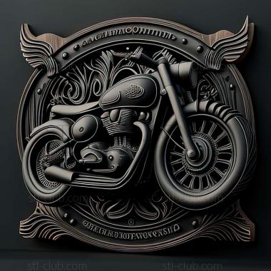 3D model Triumph Bonneville Bobber Black (STL)